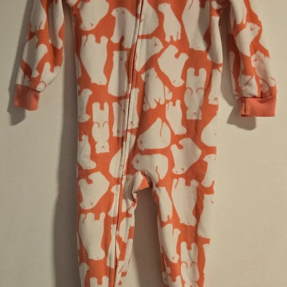 Carters Bundle Unicorn/Polar Bear/Apple Fleece‎ Footed Pj's 24m